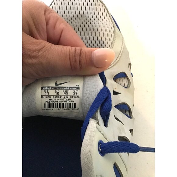 NIKE DUAL FUSION RUN 2 MEN'S WHITE BLUE WALKING RUNNING SHOES MEN'S SIZE 11 - Picture 5 of 6